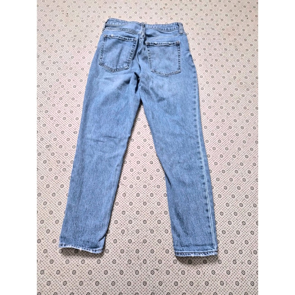 Old Navy OG Straight High-Rise Light Wash Blue Denim Jeans Womens Size 2 - Picture 8 of 8
